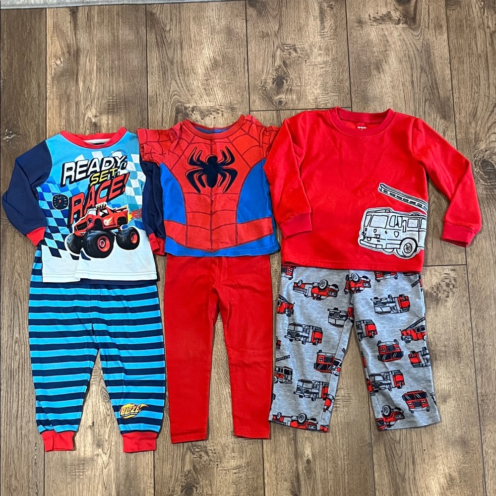 Carter's Kids Pajama Sets - Red, Blue, Gray